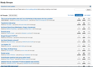 Just some of the discussion threads set up looking for students from same place and/or ethnic origin